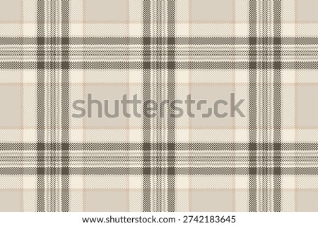 Nobility tartan plaid seamless, elementary fabric check textile. Rich background pattern vector texture in light and pastel colors palette.