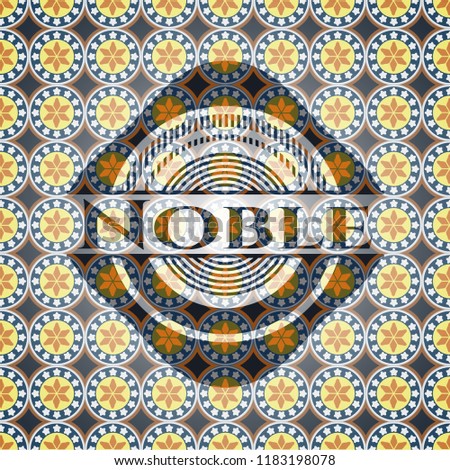 Noble arabic emblem. Arabesque decoration.