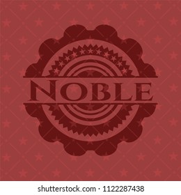 Noble badge with red background