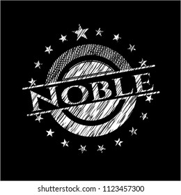 Noble with chalkboard texture