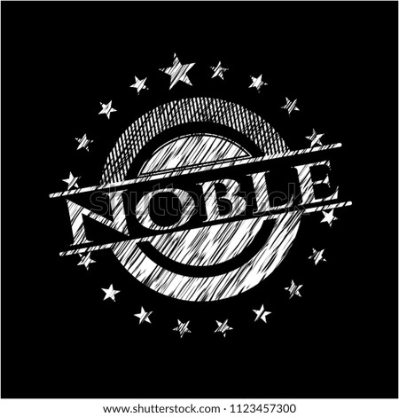 Noble with chalkboard texture