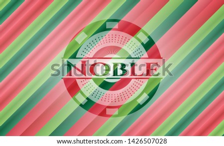 Noble christmas style badge. Vector Illustration. Detailed.