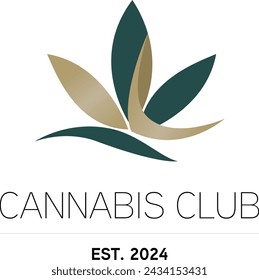 Noble and clean Cannabis Club Logo for Cannabis Business