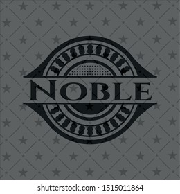 Noble dark badge. Vector Illustration. Detailed.