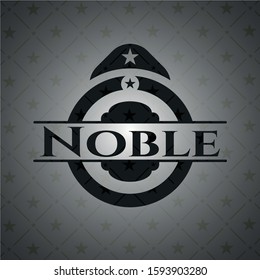 Noble dark badge. Vector Illustration. Detailed.