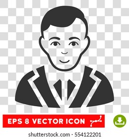 Noble EPS vector pictograph. Illustration style is flat iconic gray symbol on chess transparent background.