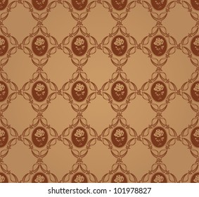 Noble flower pattern seamless