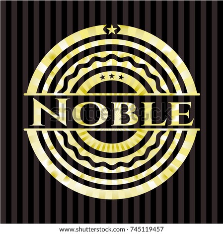 Noble golden badge
