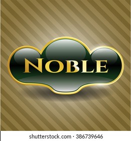 Noble emblema dorado