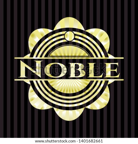 Noble shiny emblem. Vector Illustration. Detailed.