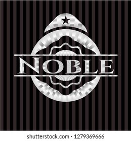 Noble silver shiny emblem
