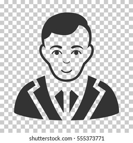 Noble vector icon. Illustration style is flat iconic gray symbol on a chess transparent background.