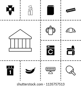 Nobody icon. collection of 13 nobody filled and outline icons such as washing machine, banana, washing machine on sale, soft box. editable nobody icons for web and mobile.