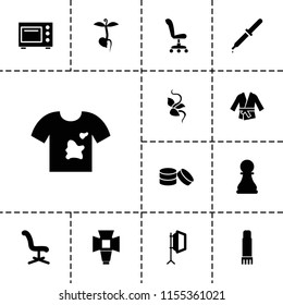 Nobody icon. collection of 13 nobody filled icons such as office chair, sprout, glue pen, soft box, microwave, kimono, chess pawn. editable nobody icons for web and mobile.