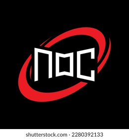 noc LOGO , noc LETTER LOGO, noc LETTER LOGO, ABSTRACT LOGO, MINIMAL , BRAND,  NEW