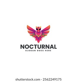 Noctrunal Gradient Colorful Logo Template