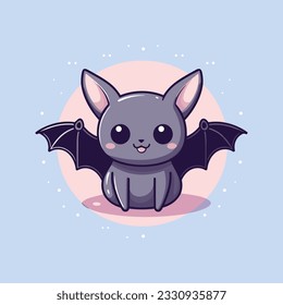 Nocturnal Bat Adventure fully editable Flat Icon