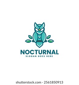 Nocturnal Simple Mascot Logo Template