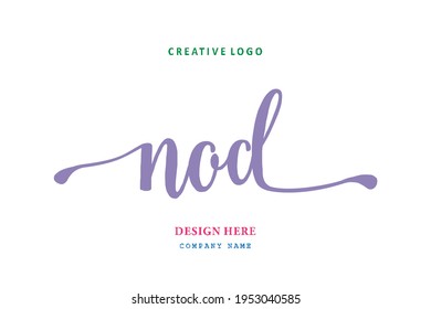 NOD lettering logo is simple, easy to understand and authoritative