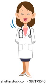 Nod Woman Doctor Stock Vector (Royalty Free) 387193540 | Shutterstock