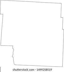 Nodaway county map in missouri state