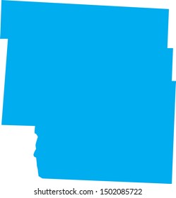 Nodaway county map in missouri state