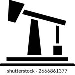 The nodding pump icon is an iconic symbol of the oil and gas industry, especially for onshore wells, the process of producing oil from within the earth.