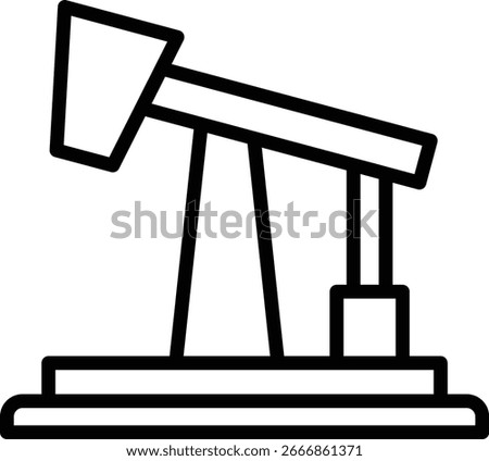 The nodding pump icon is an iconic symbol of the oil and gas industry, especially for onshore wells, the process of producing oil from within the earth.