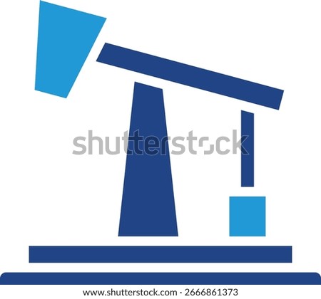The nodding pump icon is an iconic symbol of the oil and gas industry, especially for onshore wells, the process of producing oil from within the earth.
