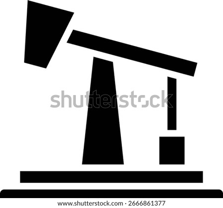 The nodding pump icon is an iconic symbol of the oil and gas industry, especially for onshore wells, the process of producing oil from within the earth.
