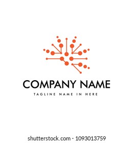 Node Brain Logo Design Template