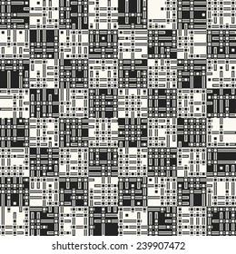 Node and check seamless pattern. Vector.
