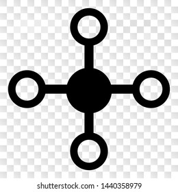 Node EPS vector icon. Illustration contains flat node iconic symbol on a chess transparent background.