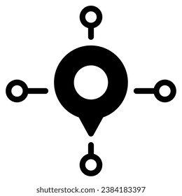 Ilustración de iconos de nodo, para UIUX, Infografía, etc