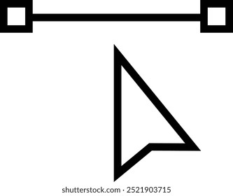 node icon. Thin linear style design isolated on white background