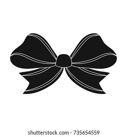 Node, ornamentals, frippery, and other web icon in black style.Bow, ribbon, decoration,