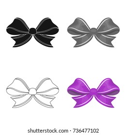 Node, ornamentals, frippery, and other web icon in cartoon style.Bow, ribbon, decoration,