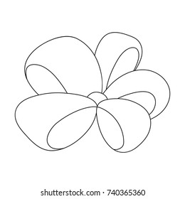 Node, ornamentals, frippery, and other web icon in outline style.Bow, ribbon, decoration,