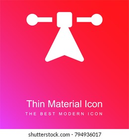 Node red and pink gradient material white icon minimal design