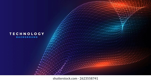 Node waveform topology. Infinity hud big data vibrate. Science bulge hills. Field of cyber dot array. 3d sea points. Grid structure of information flow.