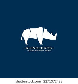 nodern minimalist rhinoceros logo for bussiness