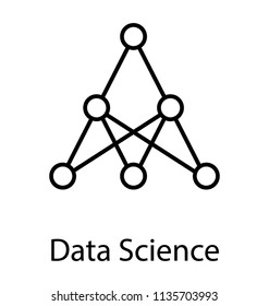 Nodes connecting to each other, network sharing icon 