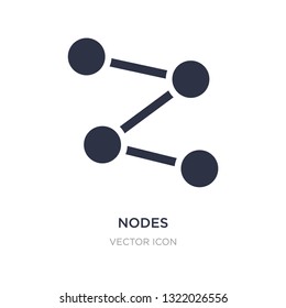 nodes icon on white background. Simple element illustration from Content concept. nodes sign icon symbol design.
