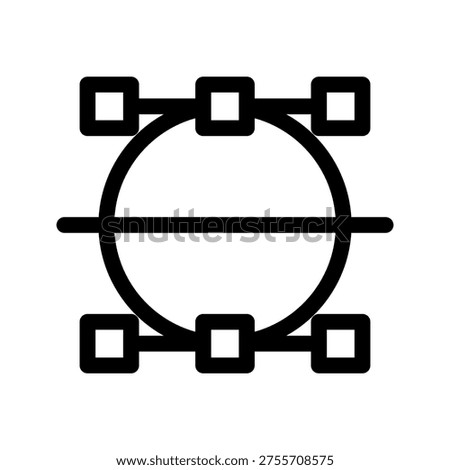 Nodes Icon Vector Symbol Design Illustration