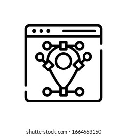 Nodes Vector illustration. Design Development line icon. EPS 10