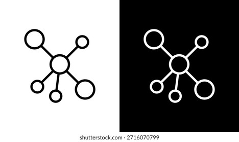 Nós Branco Ícone Definir Design