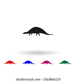 Nodosaurus multi color icon. Simple glyph, flat vector of dinosaur icons for ui and ux, website or mobile application