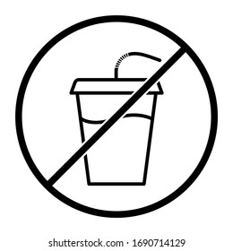 Icono sin alcohol en diseño moderno de estilo plano. Ilustración vectorial.