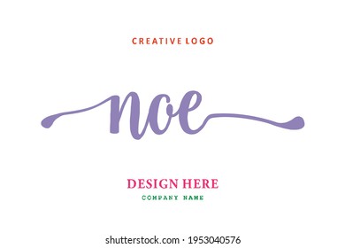 NOE lettering logo is simple, easy to understand and authoritative