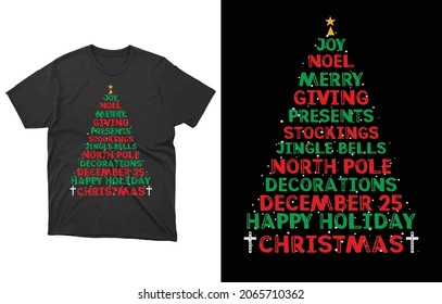 Noel Christmas T-Shirt Vector Design, Xmas Festive Tee,